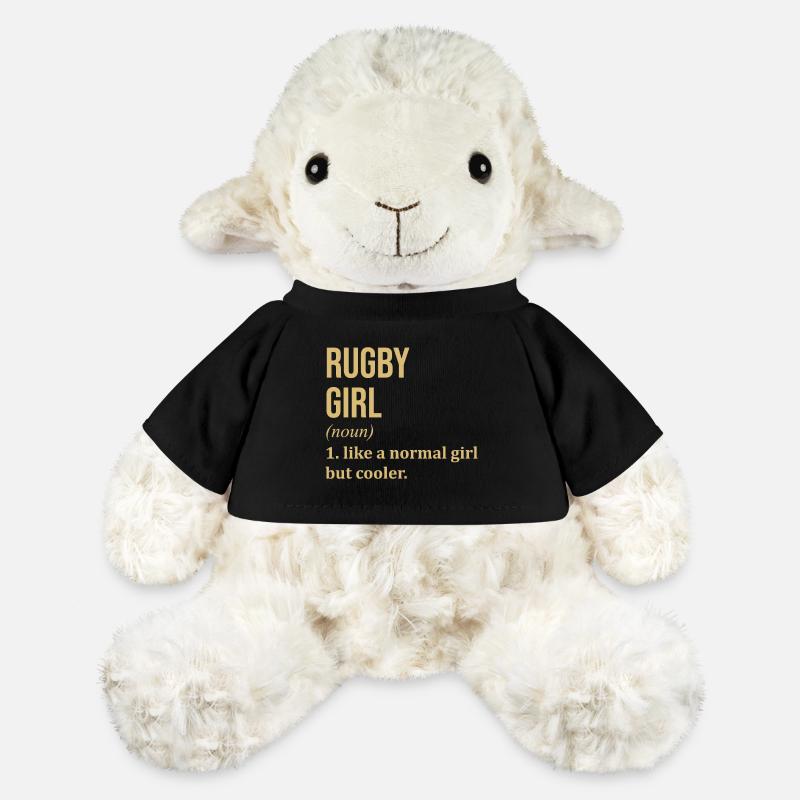 rugby - Mouton en peluche Annika MiniFeet® - noir