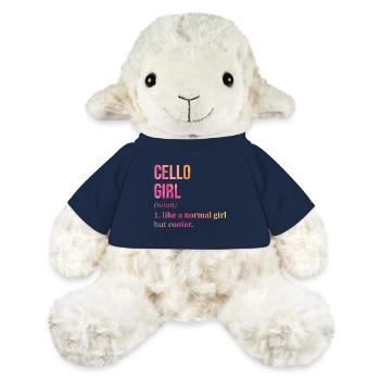 violoncelle - Mouton en peluche Annika MiniFeet® - bleu marine - Devant
