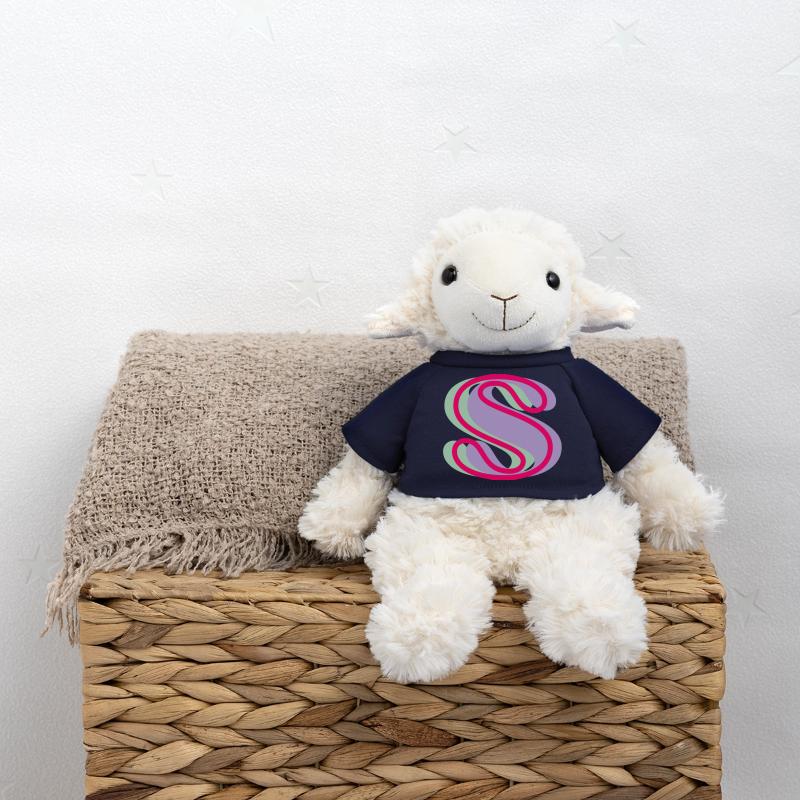 Lettre s multicolore Mouton en peluche Annika MiniFeet®