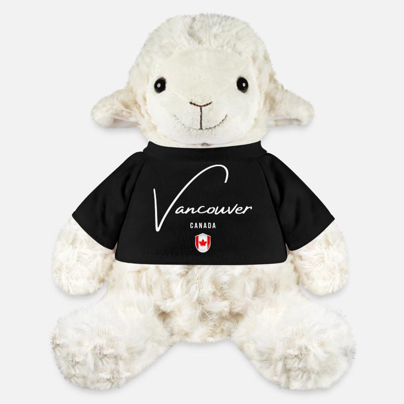 Vancouver Canada, design minimaliste élégant - Mouton en peluche Annika MiniFeet® - noir
