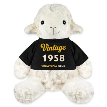 Millésime 1958 – Club de volley-ball Rétro Année de naissance - Mouton en peluche Annika MiniFeet® - noir - Devant