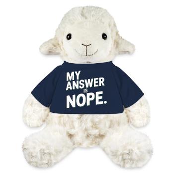 My answer is nope funny sarcasm saying for - MiniFeet® Sheep Annika - french navy - Front