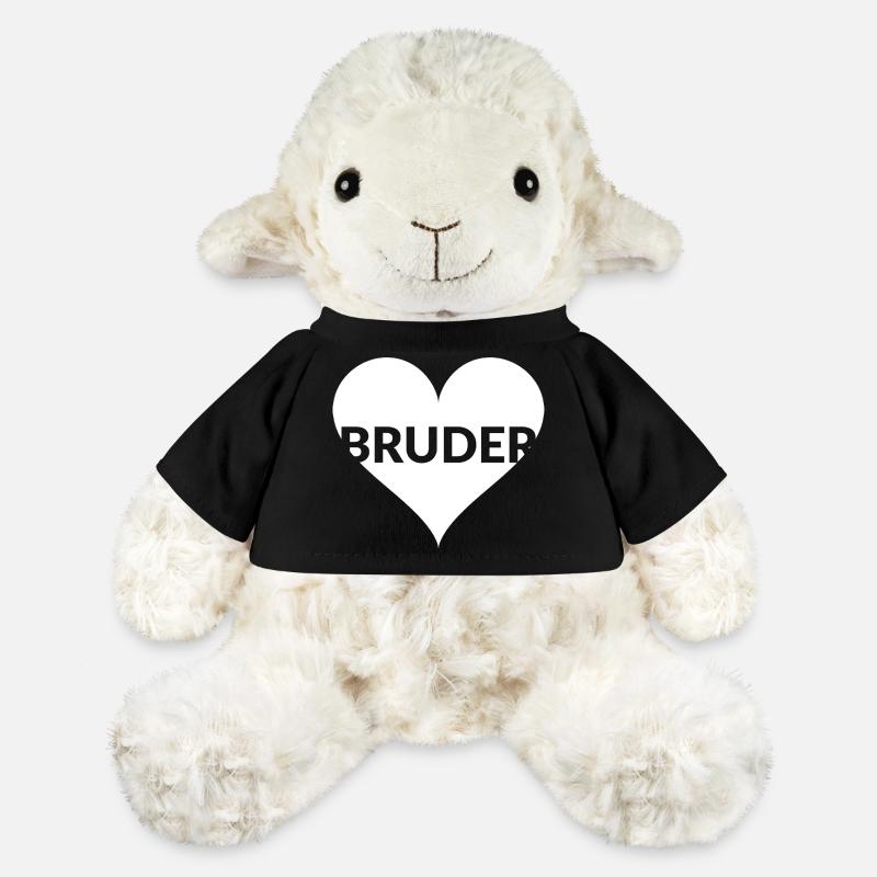 Bruder Herz Typo-Design - MiniFeet® Schaf Annika - Schwarz
