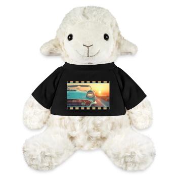 Cabriolet rétro dans un coucher de soleil cinématographique - Mouton en peluche Annika MiniFeet® - noir - Devant