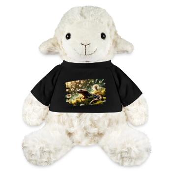 Salamander among floating dandelion seeds - MiniFeet® Sheep Annika - black - Front
