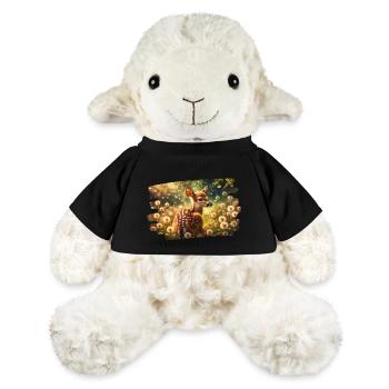 Reh auf goldener Löwenzahnwiese - MiniFeet® Schaf Annika - Schwarz - Vorne