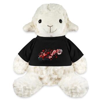 Red roses with an elegant smoke loop - MiniFeet® Sheep Annika - black - Front