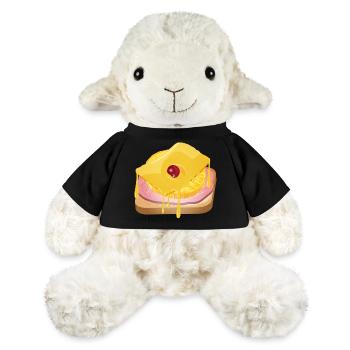 Pineapple,cheese,ham and toast bread -Toast Hawaii - MiniFeet® Sheep Annika - black - Front