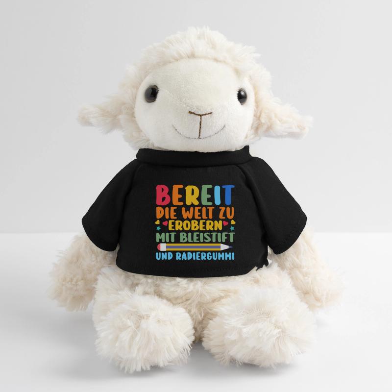 Kita sortants entrant à l'école écolier commençant l'école Mouton en peluche Annika MiniFeet®