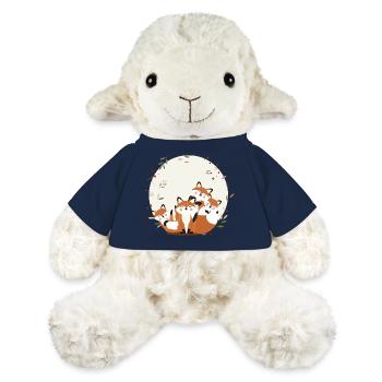 Happy fox family–Harmonious forest animal design - MiniFeet® Sheep Annika - french navy - Front