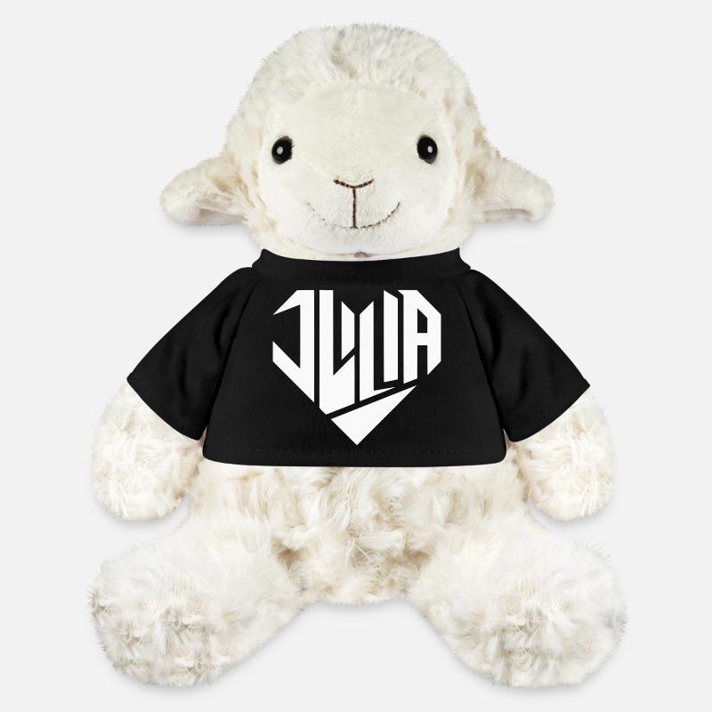 Julia Name Design Heart Design - Color Variable - MiniFeet® Sheep Annika - black