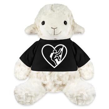 Cœur d’escalade – Passion verticale - Mouton en peluche Annika MiniFeet® - noir - Devant