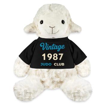 Vintage 1987 Judo Club Retro Birth Year Gift - MiniFeet® Sheep Annika - black - Front