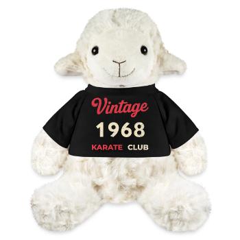Vintage 1968 – Année de naissance rétro du Karate Club - Mouton en peluche Annika MiniFeet® - noir - Devant