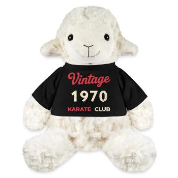 Vintage 1970 – Année de naissance rétro du Karate Club - Mouton en peluche Annika MiniFeet® - noir - Devant
