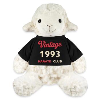 Vintage 1993 – Année de naissance rétro du Karate Club - Mouton en peluche Annika MiniFeet® - noir - Devant
