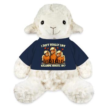 Icelandic Horse Fan Cute Horse Motif - MiniFeet® Sheep Annika - french navy - Front