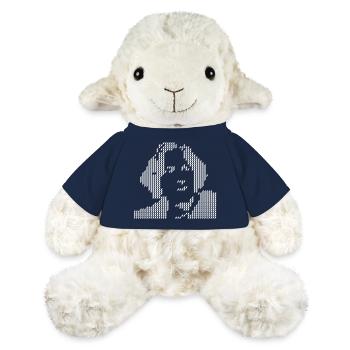 Pixel Oscar Wilde portrait Halftone - MiniFeet® Sheep Annika - french navy - Front