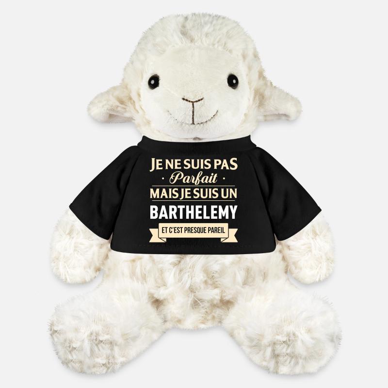 Je Ne Suis Pas Parfait Mais Je Suis Un Barthele... - Mouton en peluche Annika MiniFeet® - noir