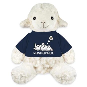 Hundemüde Weißer Schäferhund Schäferhundbesitzer - MiniFeet® Schaf Annika - French Navy - Vorne