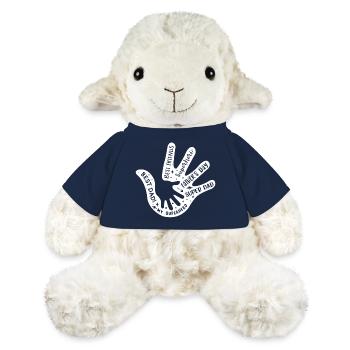 Main de la fête des pères - Mouton en peluche Annika MiniFeet® - bleu marine - Devant