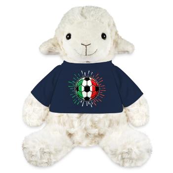 Farbenfrohes italienisches Fußballdesign - MiniFeet® Schaf Annika - French Navy - Vorne