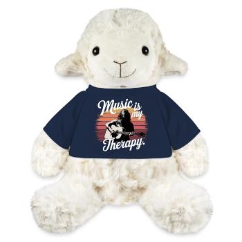 Music is My Therapy Notenschlüssel Musikfans und - MiniFeet® Schaf Annika - French Navy - Vorne