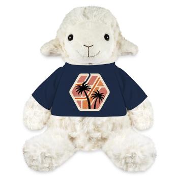 Geometrische tropische Wurzeln - MiniFeet® Schaf Annika - French Navy - Vorne