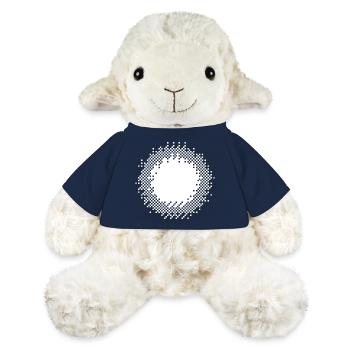Abstraktes geometrisches Spiralmuster - MiniFeet® Schaf Annika - French Navy - Vorne