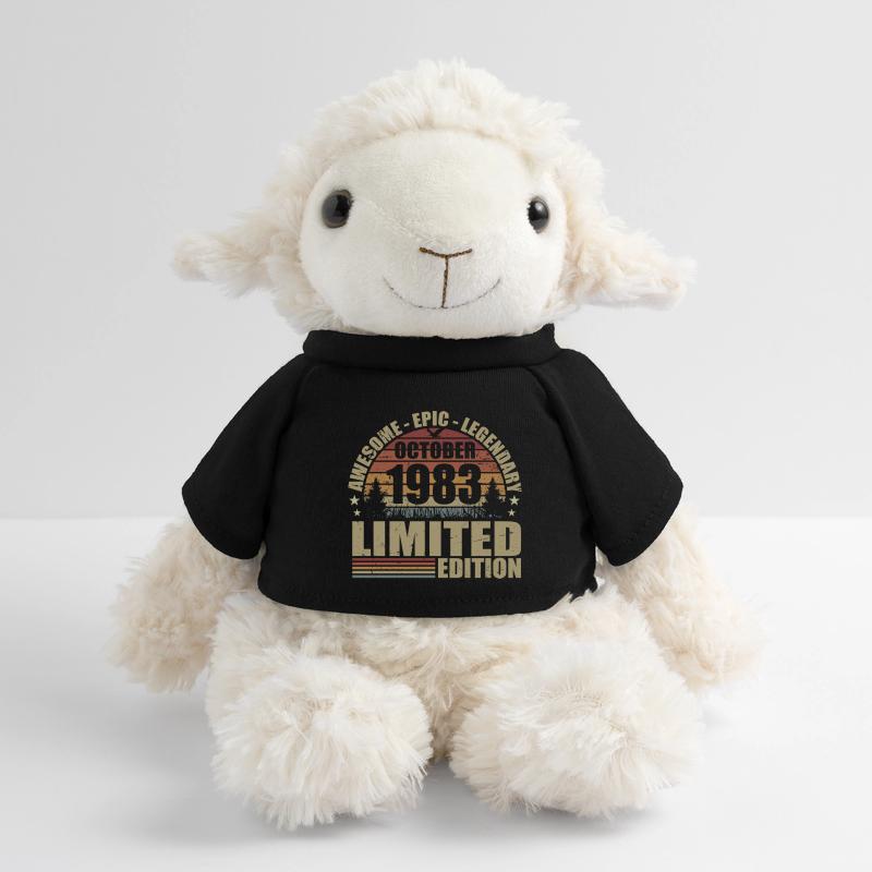 42e Anniversaire Rétro Octobre 1983 - October 1983 Mouton en peluche Annika MiniFeet®