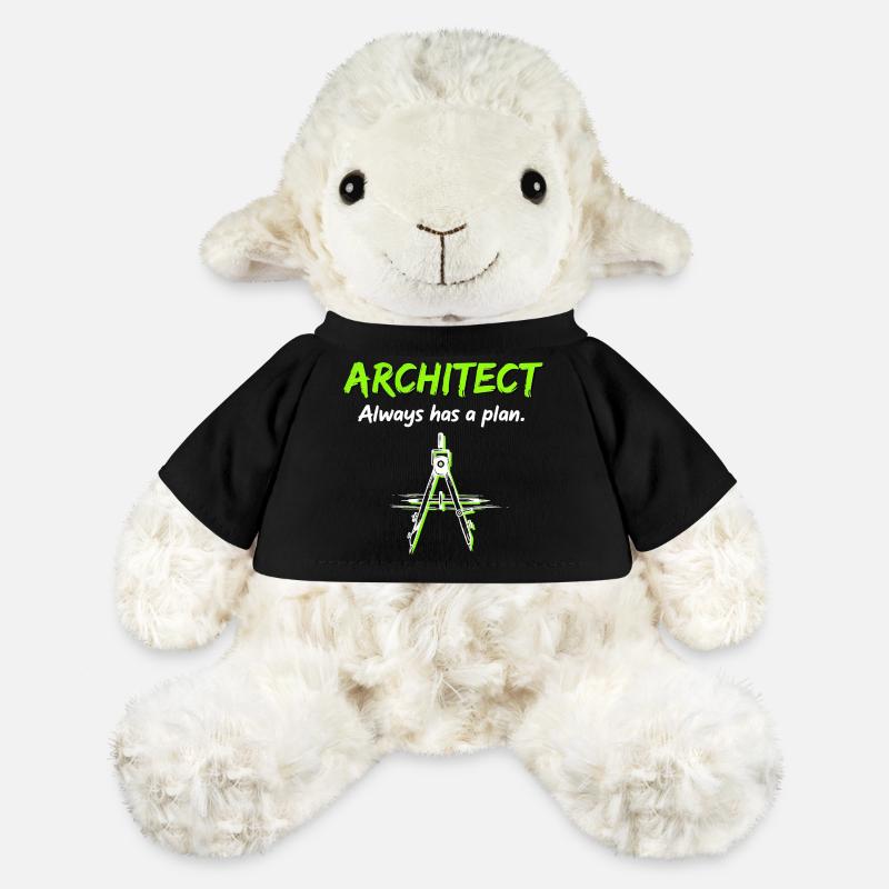 Architecture Boussole Plan de construction Architecte - Mouton en peluche Annika MiniFeet® - noir