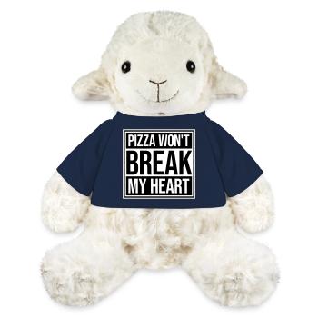 La pizza ne me brisera pas le cœur La nourriture aime l’humour - Mouton en peluche Annika MiniFeet® - bleu marine - Devant