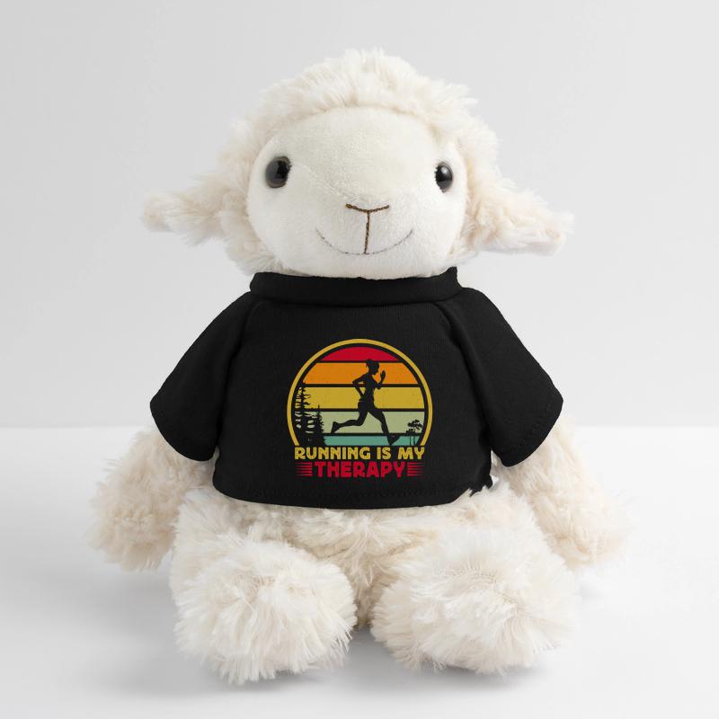 Running Is My Therapy Marathon Runner Gift MiniFeet® Schaf Annika