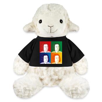 Johann Sebastian Bach in cartoon style - MiniFeet® Sheep Annika - black - Front