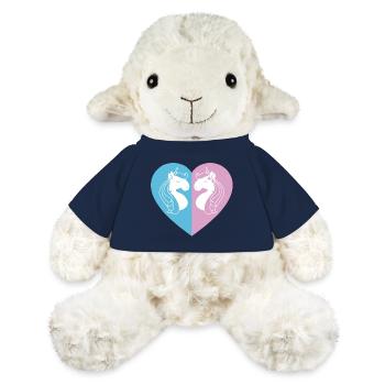 Zweiseitiges Einhornherz - MiniFeet® Schaf Annika - French Navy - Vorne