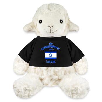 Israel Original 100% Flagge Jerusalem Geschenk - MiniFeet® Schaf Annika - Schwarz - Vorne
