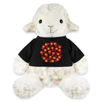 Verrückte Totenköpfe / Crazy Halloween Skulls - MiniFeet® Sheep Annika - black - Front