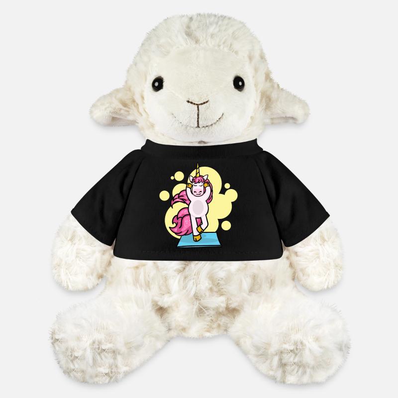 Pilates Unicorn Übung Training Workout Gym - MiniFeet® Schaf Annika - Schwarz