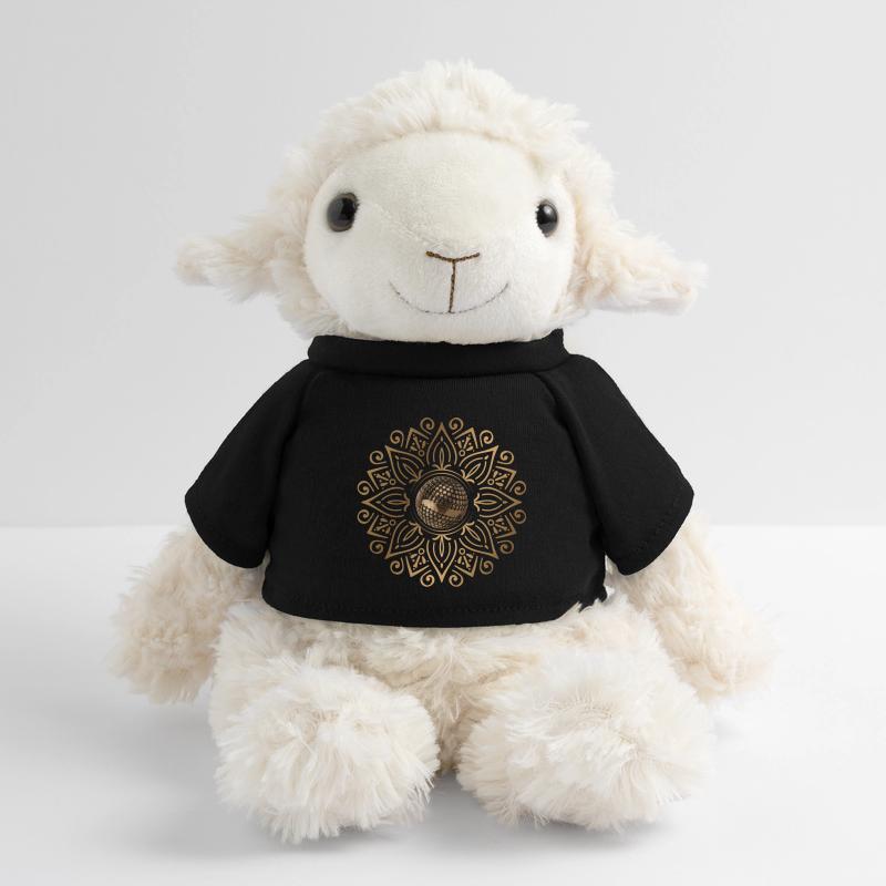 Goldenes Mandala mit Boulekugel MiniFeet® Schaf Annika