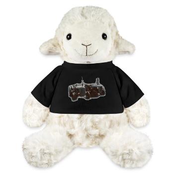 Tractor duo in the field - MiniFeet® Sheep Annika - black - Front