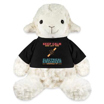 Lustiges Elektroingenieur-T-Shirt, bleib ruhig - MiniFeet® Schaf Annika - Schwarz - Vorne