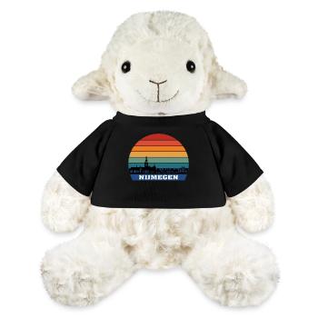 Souvenir de Silhouette Skyline Nimègue Pays-Bas - Mouton en peluche Annika MiniFeet® - noir - Devant