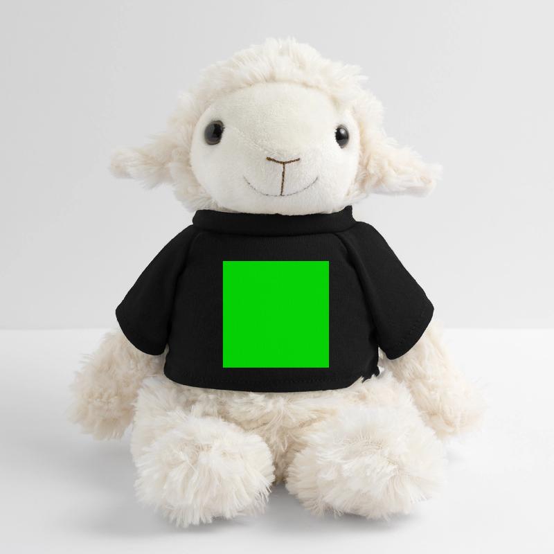 personnaliser le modèle de texture d’arrière-plan vert Mouton en peluche Annika MiniFeet®