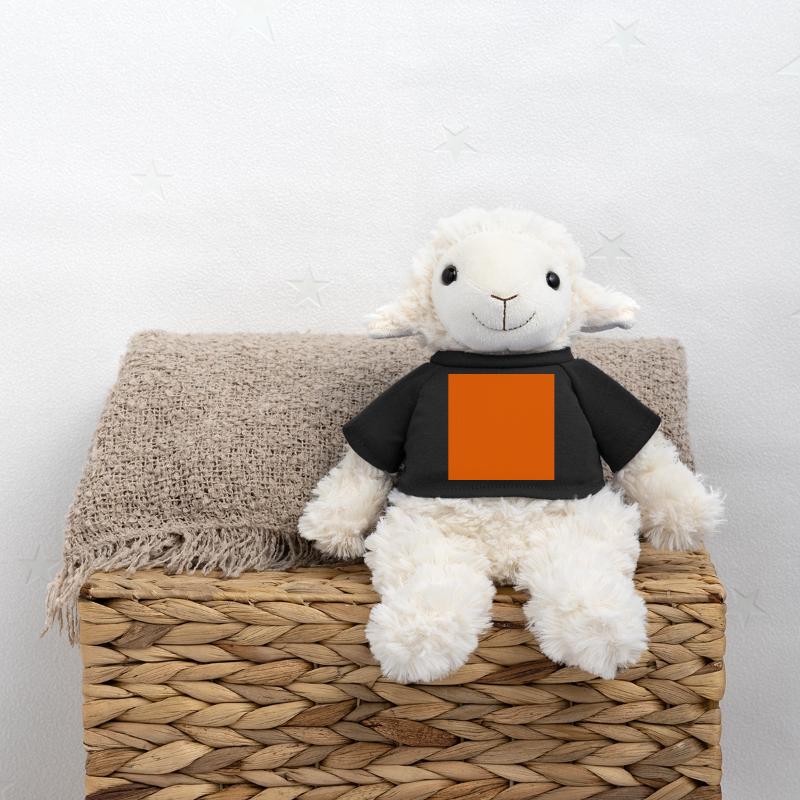 Color Block Pattern in Warm Orange Tones MiniFeet® Sheep Annika