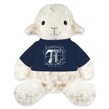 Pi Sketch Mathématiques - Mouton en peluche Annika MiniFeet® - bleu marine - Devant