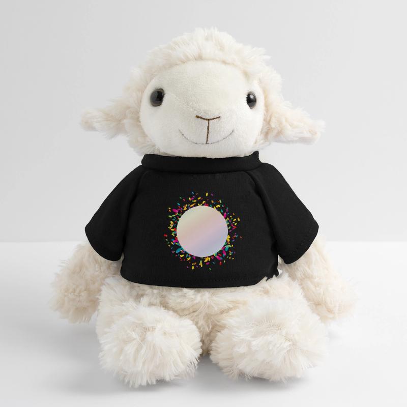 shimmering confetti frame for your own texts MiniFeet® Sheep Annika
