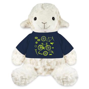 Bicycle Parts Illustration - MiniFeet® Sheep Annika - french navy - Front