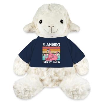 Flamingo Geburtstag Flamingo Party Crew - MiniFeet® Schaf Annika - French Navy - Vorne