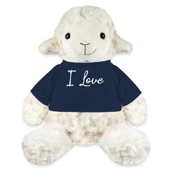Statement Menschheit Liebe Friedenszeit Frieden - MiniFeet® Schaf Annika - French Navy - Vorne