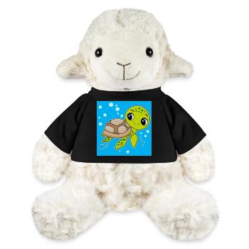 Turtle, cute animal, ocean - MiniFeet® Sheep Annika - black - Front